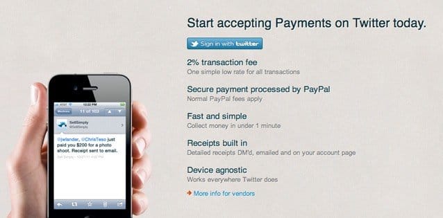 Payments on Twitter