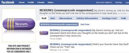 Pharma Facebook Example
