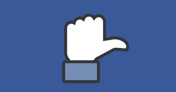 Dislike on Facebook