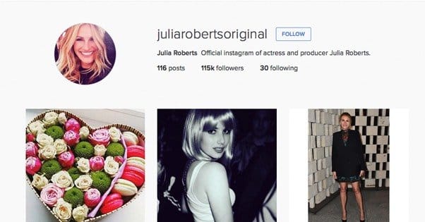 Julia Roberts Instagram
