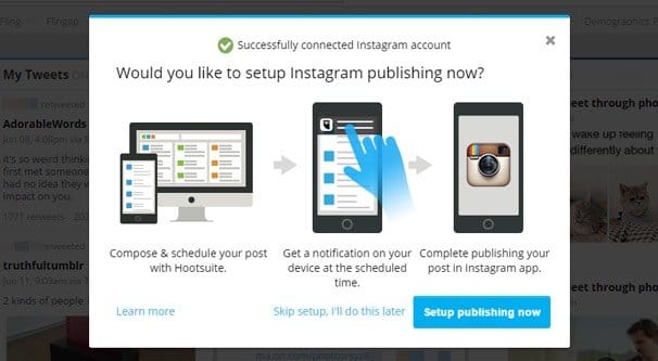 Manage Instagram on Hootsuite