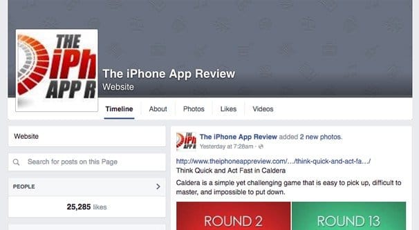 iPhone App Reviewers Facebook