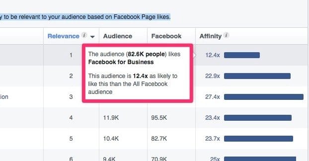 Facebook Ads Affinity Score