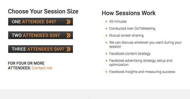 Facebook Ads Consulting Pricing