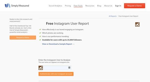Free Instagram Report