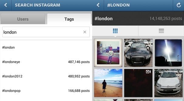 Search Instagram Hashtags