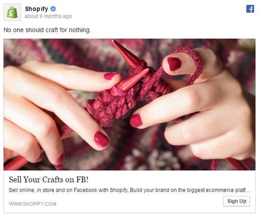 Shopify Facebook Ad