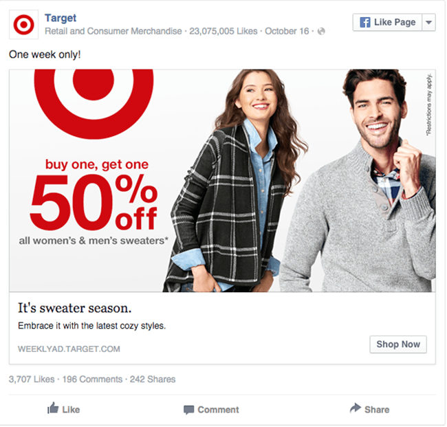 Target FB Ad