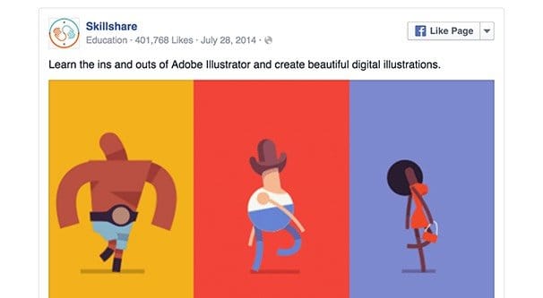 Vibrant Facebook Ad Image Example