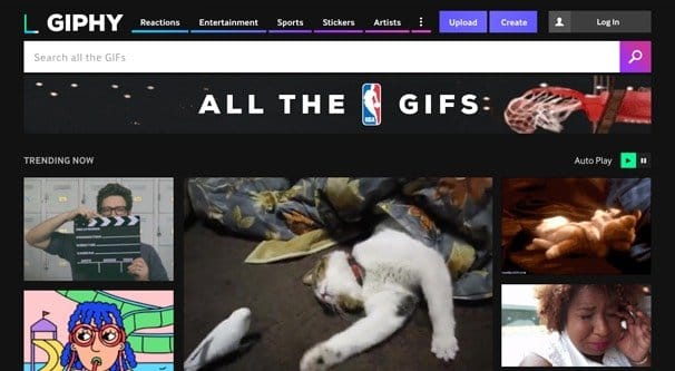 Giphy Website