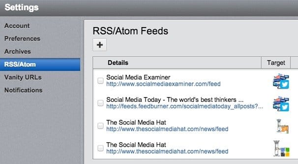 Hootsuite RSS Automation