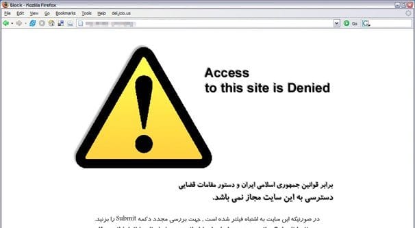 Blocked Website Iran
