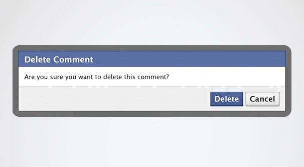 Deleting a Comment on Facebook