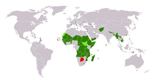 List of Developing Countries Facebook