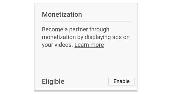 Monetization Enable