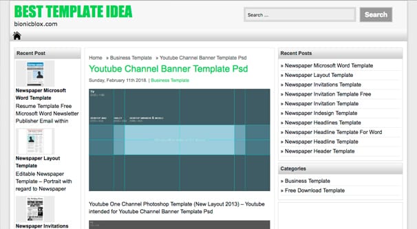 Free Youtube Banner Templates To Download For Your Channel