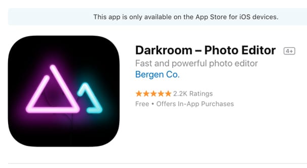 Darkroom App