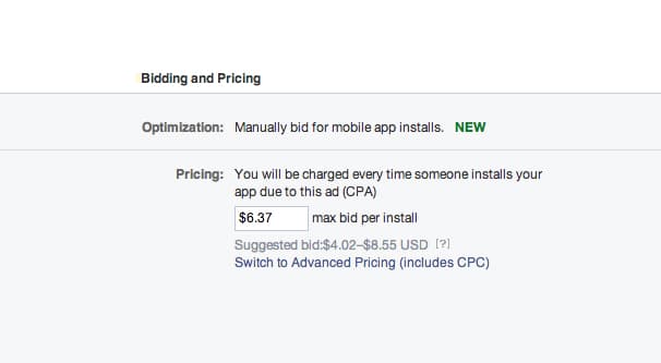 Bidding and Pricing Facebook