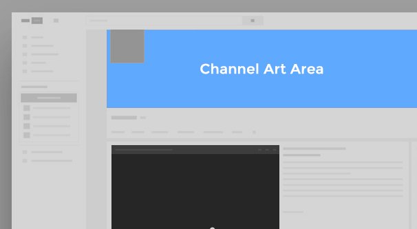 Channel Art Area on YouTube