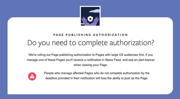 Page Authorization Official Notice