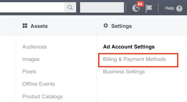 Finance and Billing in Facebook Ads